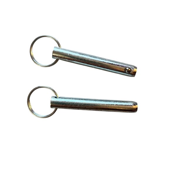 Pride Part # PINCLEV1005 Clevis Pin Pair Zinc Plated 3/8"x2" Wheelchair Use - Picture 2 of 3